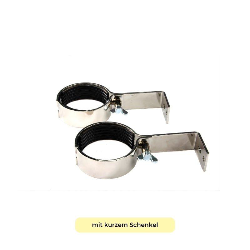 063.02 Metallhalterung vernickelt mit kurzem Schenkel-min