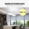 Büro Pendelleuchte Flat 120x30 - Blendfrei-min