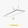 Büro Pendelleuchte Flat 120x30 - Indirektlicht-min