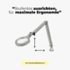 ESD Lupenleuchte RLL Premium mit Gasdruckfederarm-min