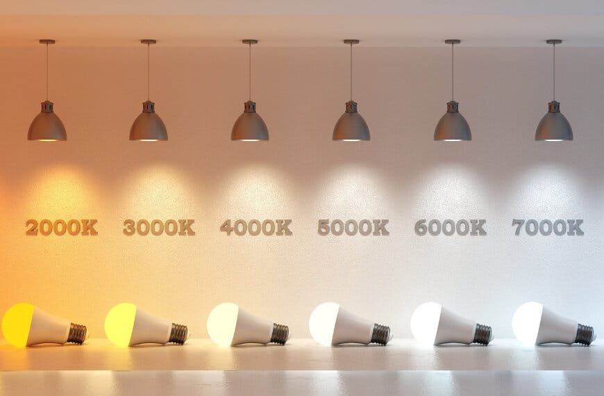 Farbtemperaturen von warmweiß bis tageslichtweiß