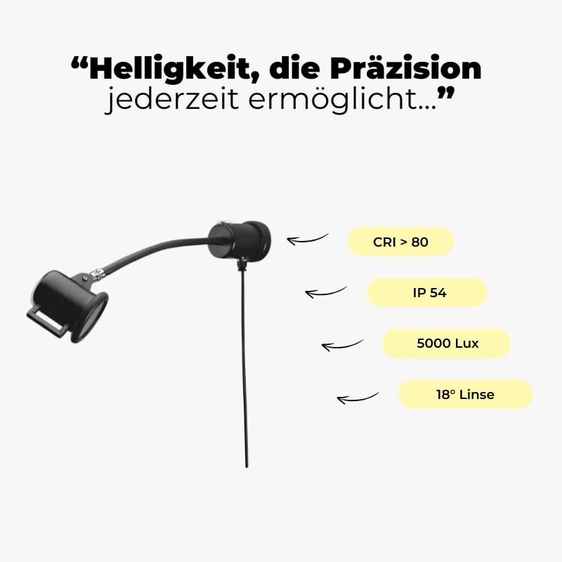 Flexarmleuchte FLEX MFS - Vorteile technische Details-min