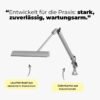 LED Industrie Gelenkarmleuchte Allround - Materialien-min