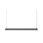 LED Pendelleuchte Black Line 48 mit Stahlseil Ansicht von vorne