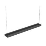 LED Pendelleuchte Black Line 48 mit Stahlseil Topview