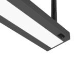 LED Pendelleuchte Black Line 48 mit Zugpendel und Schalter