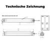 LED Schutzrohrleuchten BrightTube - Abmessungen