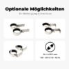 LED Schutzrohrleuchten BrightTube mit zwei Anschlussarten und drei Befestigungswinkel