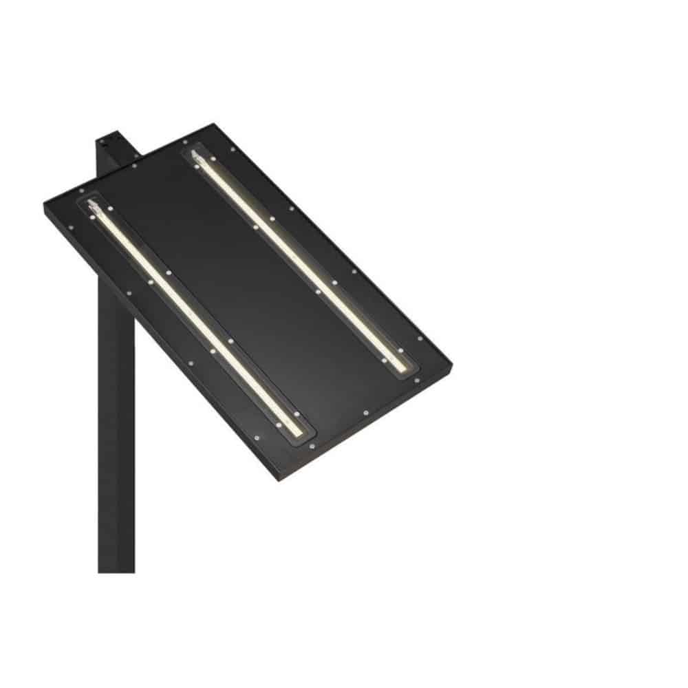 LED Stehleuchte Basic schwarz, LED-Unterseite des Leuchtenkopfs