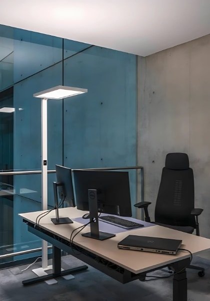 LED Stehleuchten im Einsatz