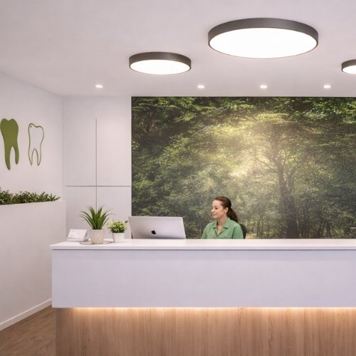 Lichtplanung in der Zahnarztpraxis Empfang