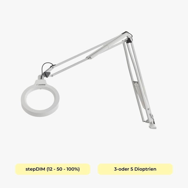 Lupenleuchte RLL Standard - Dimmung & Vergrößerung