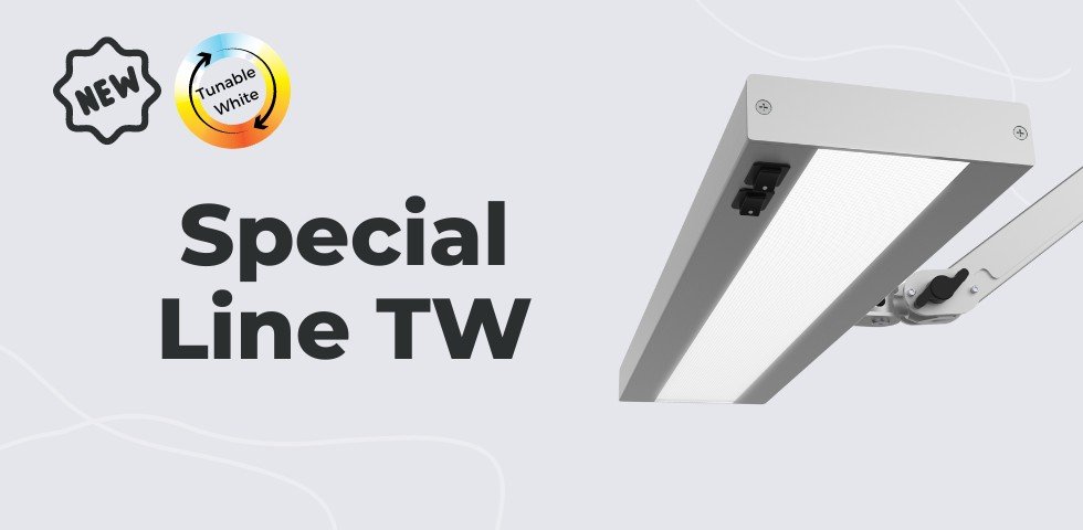 Neue LED Gelenkleuchte mit Farbwechsel - LED Special Line TW Beitragsbild