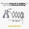 Scherenleuchte Classic - Armbewegung-min